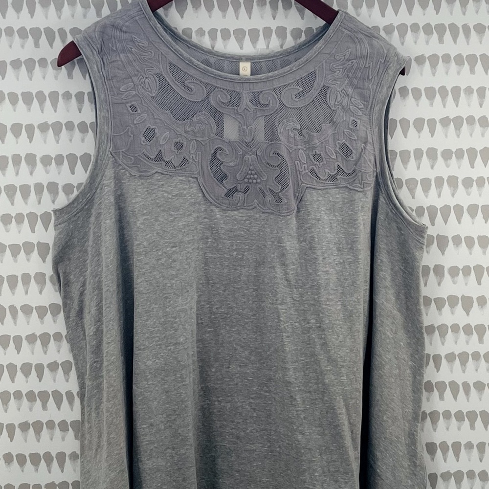 Wishlist Callie Grey A-Line Tank - size large